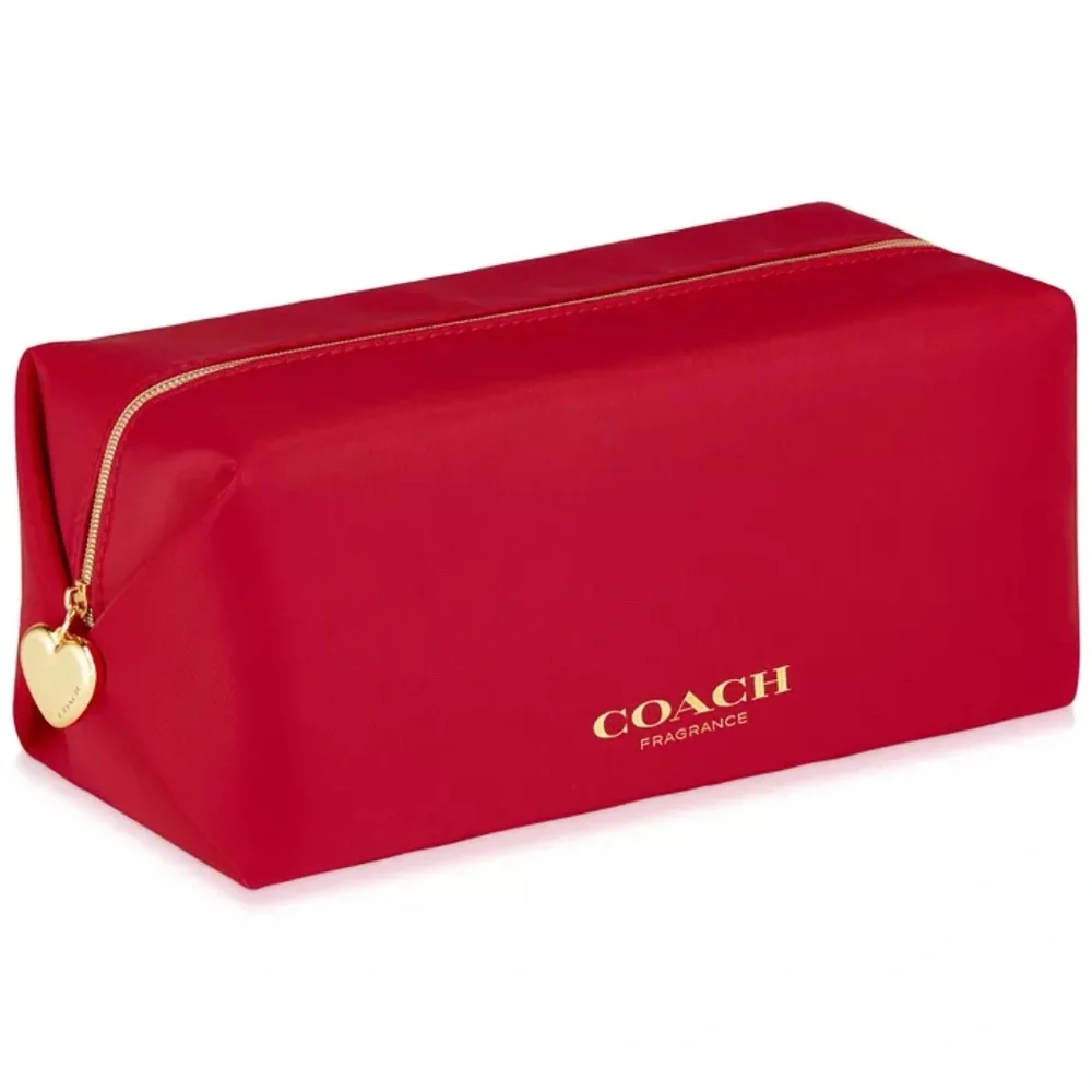 COACH Red Bag Pouch Zipper NEW TAGS SEALED